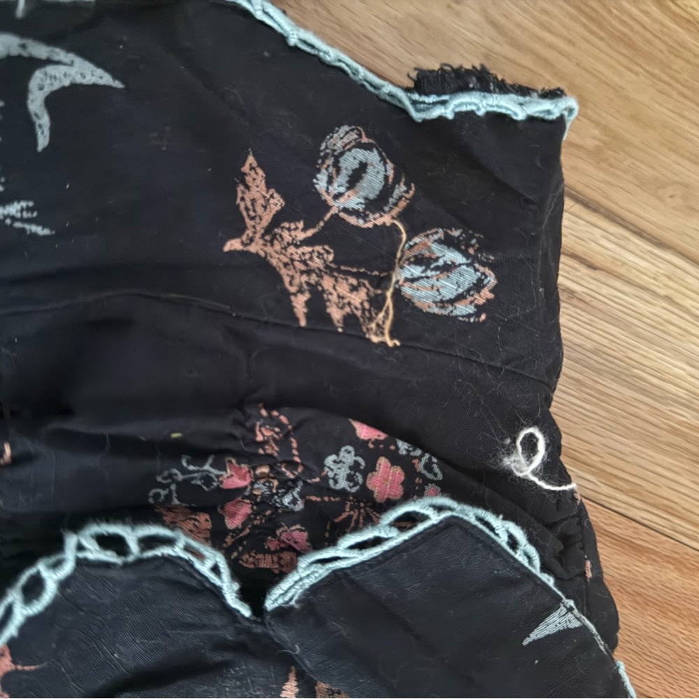Free People Black Printed Romper NWT - Picture 3 of 3